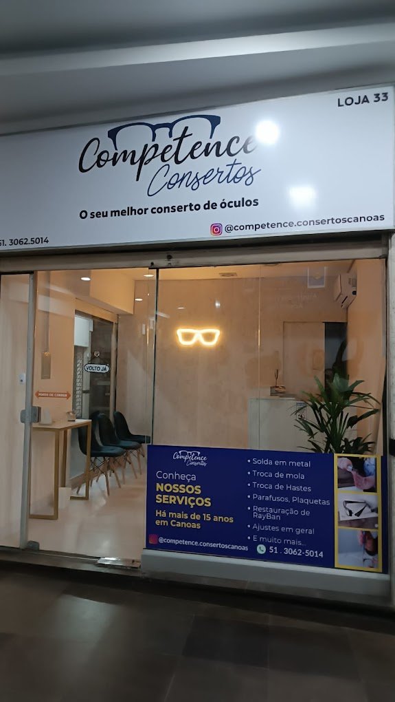 COMPETENCE Consertos de óculos